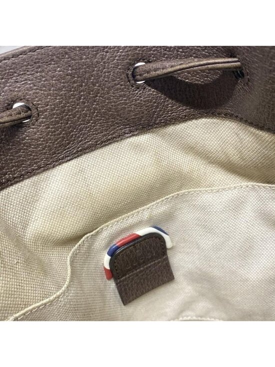 Gucci Shoulder Bag Courier Beige Ebony Dark Brown 2-Way - Picture 14 of 15